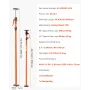 VEVOR Cabinet Jack Support Pole, 4-Pack, 125-291 cm Steel Telescopic Quick Support Rod, Adjustable 3rd Hand System up to 90 kg C