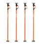 Cabinet Jack Support Pole, 4-Pack, 125-291 cm Steel Telescopic Quick Support Rod, Adjustable 3rd Hand System up to 90 kg Capacit