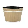 VEVOR Plant Pots, 4 Pack 300 mm Whiskey Barrel Planters with Drainage Holes, Large Outside Plastic Decoration Flower Pot Imitati