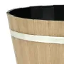 Plant Pots, 4 Pack 300 mm Whiskey Barrel Planters with Drainage Holes, Large Outside Plastic Decoration Flower Pot Imitation Win