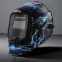 VEVOR Welding Helmet Auto Darkening, 93 x 43 mm True Color Welding Hood, Solar Powered Welder Mask 2 Arc Sensors, Shade 4/9-13 f