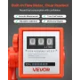 VEVOR Fuel Transfer Pump 230V, 20 GPM 76 L/min, AC Electric Oil Transfer Pump, with Meter, Auto Shut-Off Fuel Nozzle & Discharge