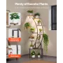 VEVOR Plant Stand Indoor with Grow Lights, 160cm Tall 9-Tier Lighted Plant Shelf, Metal Corner Plants Holder, 3 Timer & 10 Brigh
