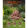 VEVOR Faux Rock Cover, Outdoor Fake Rock Well Pump Cover, Realistic Natural Texture, Lightweight & Weather-Resistant Polyresin A
