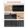 VEVOR 4U Rack Mount Drawer, 22.68 kg Max Load-Bearing, Lockable Server Cabinet Case, Sliding Drawer with Lock and Cable Manageme
