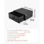 4U Rack Mount Drawer, 22.68 kg Max Load-Bearing, Lockable Server Cabinet Case, Sliding Drawer with Lock and Cable Management Hol
