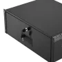 VEVOR 4U Rack Mount Drawer, 22.68 kg Max Load-Bearing, Lockable Server Cabinet Case, Sliding Drawer with Lock and Cable Manageme