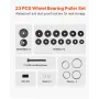 Wheel Bearing Press Kit, 23 PCS FWD Bearing Puller Tools, for Front Wheel Drive Bearing Removal and Installation, Wheel Bearing 