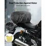 VEVOR Motorcykelhaletaske, 30 L Motorcykelbagsædetaske med vandtæt regnslag, Udendørssport Motorcykel Bagageopbevaring Tr