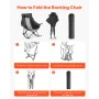 Rocking Camping Chair, Portable Folding Rocker, Heavy-Duty Lawn Chair Recliner with Cupholder & Pocket, Supports 225lbs, Fully P
