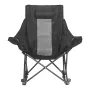 Rocking Camping Chair, Portable Folding Rocker, Heavy-Duty Lawn Chair Recliner with Cupholder & Pocket, Supports 225lbs, Fully P