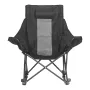 VEVOR Rocking Camping Chair, Portable Folding Rocker, Heavy-Duty Lawn Chair Recliner with Cupholder & Pocket, Supports 225lbs, F