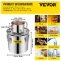 Still Distillery Kit 20.8 L Essential Oil Distilling Kit w/ Water Pump