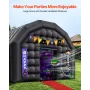 VEVOR Inflatable Nightclub, 5.4 x 5 x 4.2 m Inflatable Party Tent with 680W Blower & Sandbag, Ventilated Blow up Night Club with