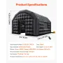 Inflatable Nightclub, 5.4 x 5 x 4.2 m Inflatable Party Tent with 680W Blower & Sandbag, Ventilated Blow up Night Club with 2 Win