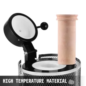 VEVOR guldsmelteovn, 1350W, 1150℃ maks. temperatur, digital elektrisk smelteovnsmaskine, med 3 kg keramisk digel,