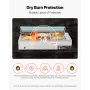 Commercial Food Warmer, 1500W Electric Stainless Steel Steam Food Warmer with Glass Cover, 6 x 1/2 Size Pans Buffet Bain Marie w