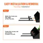 Pallet Forks, 907.2 kg Capacity Clamp on Pallet Forks, 109.2 cm Tractor Bucket Forks, Heavy Duty Front Loader Attachment for Tra
