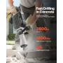 VEVOR Demolition Jack Hammer, 2800 W Kraftig elektrisk Jackhammer, 1200 BPM Betonhammer med en spidsmejsel, en flad mejsel,