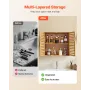 Bathroom Wall Cabinet, 2 Doors and Adjustable Shelf with 3 Height Levels, Over the Toilet Storage Medicine Cabinet Wall Mounted,