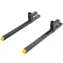 Pallet Forks, 907.2 kg Capacity Clamp on Pallet Forks, 109.2 cm Tractor Bucket Forks, Heavy Duty Front Loader Attachment for Tra
