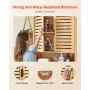 Bathroom Wall Cabinet, 2 Doors and Adjustable Shelf, Over the Toilet Storage Medicine Cabinet Wall Mounted, Hanging Organizer wi
