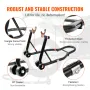 Motorcykel baghjulstativ, med u + l gaffel svingarm spole, 390