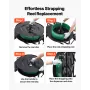Banding Strapping Cart, Fit for PET / PP / Steel Strapping Coils with 20.3/40.6 cm Core Size, Heavy Duty Strapping Dispenser Equ