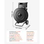 Banding Strapping Cart, Fit for PET / PP / Steel Strapping Coils with 20.3/40.6 cm Core Size, Heavy Duty Strapping Dispenser Equ