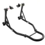 Motorcykel baghjulstativ, med u + l gaffel svingarm spole, 390