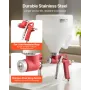 VEVOR Air Texture Spray Gun, 4.5L Air Hopper Spray Gun, Professional Drywall Texture Painting Sprayer with 3 Nozzles (3.5mm, 6mm