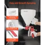 VEVOR Air Texture Spray Gun, 4.5L Air Hopper Spray Gun, Professional Drywall Texture Painting Sprayer with 3 Nozzles (3.5mm, 6mm