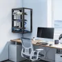 15U vægmonteret serverrack, 68,04 kg maks.
