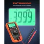 VEVOR Digital Multimeter, 4000-Count TRMS DC/AC Voltmeter Current Tester, Auto-Ranging Multimeter for Current Voltage Resistance