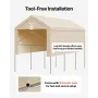 Carport udskiftning baldakin, 3 x 6 m drikkevare garage telt