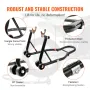 Motorcycle Stand Lift, 0.39 Tons Front Rear Combo Stand Lift Stand, Front and Rear Wheel Fork Stand, U+L Fork Swingarm Spool, Co