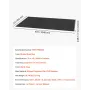 Front Door Mat, 3048 x 914 mm Commercial Floor Mat for Indoor and Outdoor, Stylish Striped Industrial Carpet with PVC Backing, H