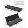 Hard Rifle Case, Lockable Rifle Case with Pre-cut Foams, 1320 mm Gun Storage with Wheels, Heavy Duty IP67 Waterproof & Dustproof
