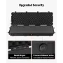 VEVOR Hard Rifle Case, Lockable Rifle Case with Pre-cut Foams, 1320 mm Gun Storage with Wheels, Heavy Duty IP67 Waterproof & Dus