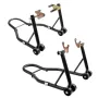 Motorcycle Stand Lift, 0.39 Tons Front Rear Combo Stand Lift Stand, Front and Rear Wheel Fork Stand, U+L Fork Swingarm Spool, Co
