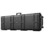 Hard Rifle Case, Lockable Rifle Case with Pre-cut Foams, 1320 mm Gun Storage with Wheels, Heavy Duty IP67 Waterproof & Dustproof