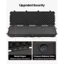 Hard Rifle Case, Lockable Rifle Case with Detachable XPE Foam, 1270 mm Gun Storage with Wheels, IP67 Waterproof & Dustproof Pist