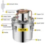 Still Distillery Kit 36.3 L Essential Oil Distilling Kit w/ Water Pump