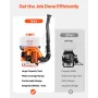 VEVOR Backpack Fogger Sprayer, 63CC 3HP Engine, Gas Powered Fogger Sprayer with 16L Tank, Powder and Liquid Mister Duster System