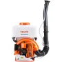 VEVOR Backpack Fogger Sprayer, 63CC 3HP Engine, Gas Powered Fogger Sprayer with 16L Tank, Powder and Liquid Mister Duster System