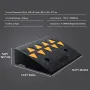 Rubber Curb Ramp 2 Pack, 5" Rise Height Heavy-Duty 33069 lbs/15 T Capacity Threshold Ramps, Driveway Ramps with Stable Grid Stru