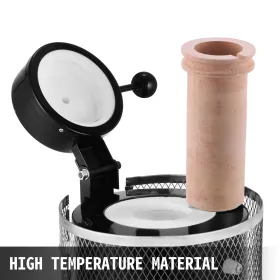 Gold Melting Furnace, 1350W, 1150℃ Max Temperature, Digital Electric Melting Furnace Machine, with 1 kg Ceramic Crucible, for Ca