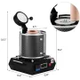 VEVOR Gold Melting Furnace, 1350W, 1150℃ Max Temperature, Digital Electric Melting Furnace Machine, with 1 kg Ceramic Crucible, 