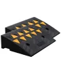 Rubber Curb Ramp 2 Pack, 5" Rise Height Heavy-Duty 33069 lbs/15 T Capacity Threshold Ramps, Driveway Ramps with Stable Grid Stru
