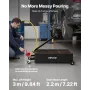 lavprofil olieaftapningsbeholder, 94,6 l kapacitet, rullende